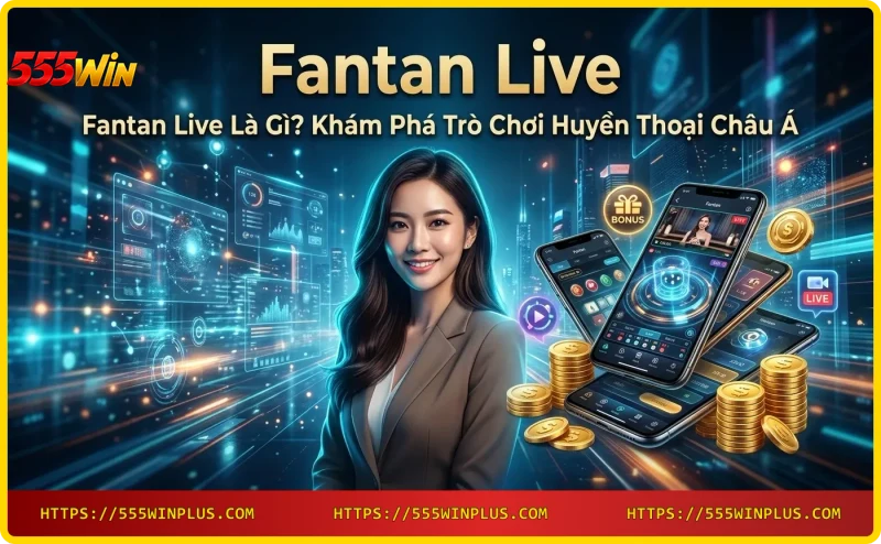 Bàn Fantan Live với dealer và các nút trắng, biểu tượng trò chơi huyền thoại châu Á