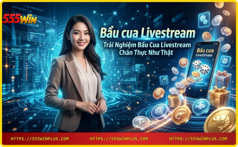 Bầu cua livestream với dealer thật lắc xúc xắc