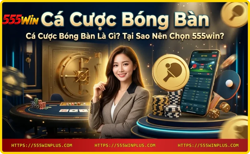Cá cược bóng bàn với vợt và bóng phát sáng trên nền giao diện số