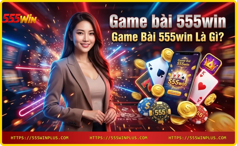 Giao diện Game bài 555win với các trò chơi bài online hấp dẫn