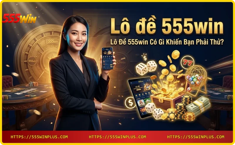 Giao diện lô đề online 555win trên điện thoại
