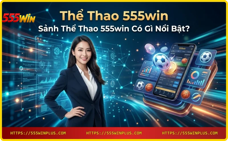 Giao diện sảnh Thể Thao 555win với nhiều môn thể thao và tỷ lệ cược