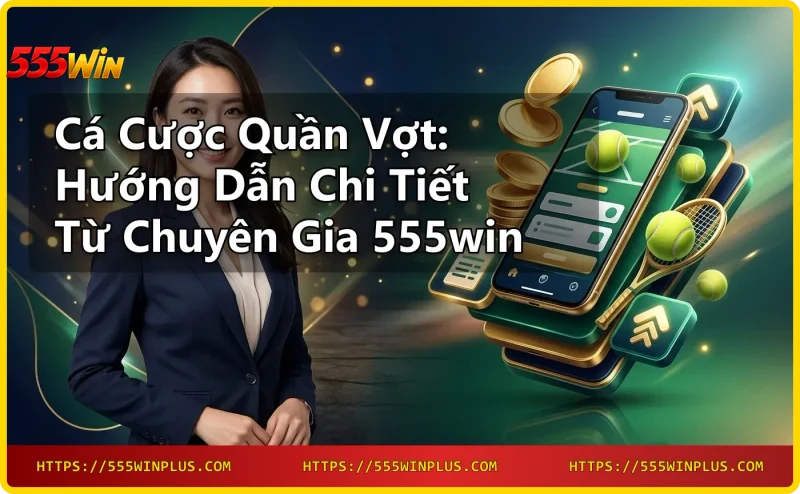 Người chơi đặt cược tennis trên điện thoại tại 555win
