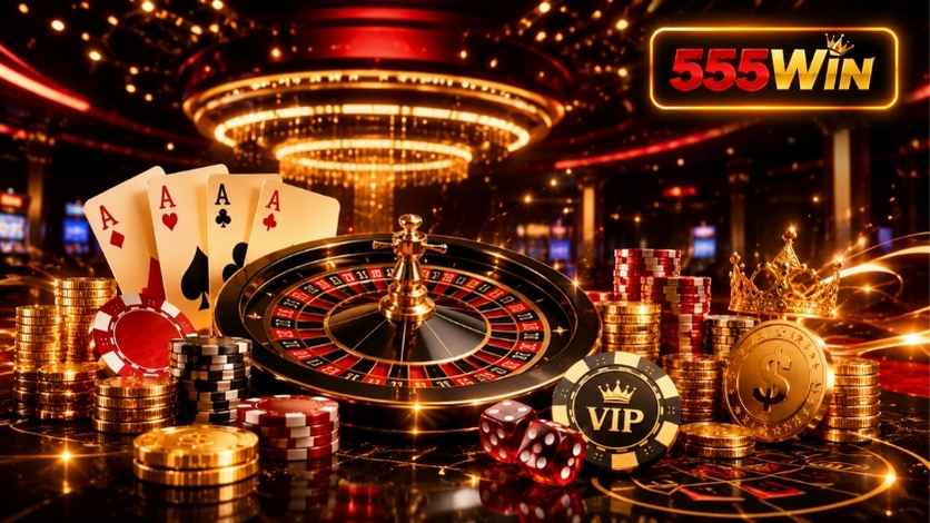 555WIN trang chủ giải trí trực tuyến với casino game bài và khuyến mãi