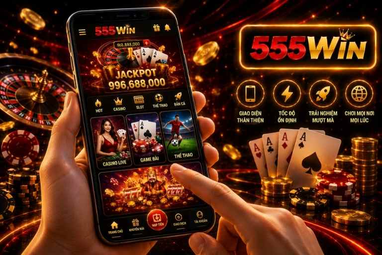 Trải nghiệm 555WIN trên điện thoại với giao diện mobile mượt mà